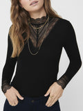 Only Top Donna 15207788 Black Black Lace - Nero