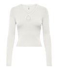 Only Pullover Donna 15324600 Cloud Dancer - Bianco