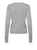 Only Cardigan Donna 15327578 Light Grey Melange - Grigio