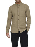 Only e Sons Camicia Uomo 22027307 Chinchilla - Beige