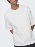 Only e Sons T-shirt Uomo 22027787 Bright White - Bianco