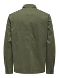 Only e Sons Camicia Uomo 22030121 Olive Night - Verde