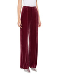 Patrizia Pepe Pantalone Palazzo Velluto Donna 2P1622J230 Plum Elixir - Bordeaux