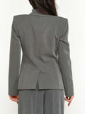 Patrizia Pepe Blazer Donna 2S1513A498 Gray Melange - Grigio