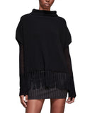 Patrizia Pepe Poncho Donna 8F0014KM36 - Nero