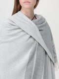 Patrizia Pepe Poncho Donna 8F0017A400 Gray & White - Grigio