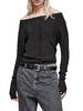 patrizia pepe maglia donna 8k0236k1qza black lurex nero 9127554