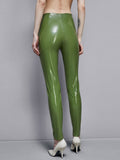 Patrizia Pepe Leggings Similpelle Donna 8P0616E032 Green Garden - Verde