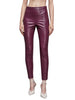 patrizia pepe leggings similpelle donna 8p0624e005 plum elixir bordeaux 3278365