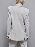 Patrizia Pepe Blazer Donna 8S0494A457 Utopia Gray Stripes - Grigio