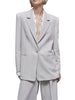 patrizia pepe blazer donna 8s0494a457 utopia gray stripes grigio 4632495