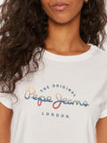 Pepe Jeans T-shirt Evette Donna PL505880 - Bianco