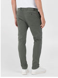 Replay Pantalone Chino Zeumar Uomo M9627E.000.8366197 Military Green.. - Verde