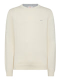 Sun68 Pullover Round Solid Warm Uomo K44110 - Bianco