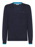 Sun68 Pullover Round Double Rib Uomo K44125 - Blu