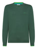 sun68 pullover round double rib uomo k44125 verde 4637597