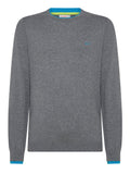 Sun68 Pullover Round Double Rib Uomo K44125 - Grigio