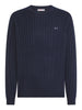 /ensun68 pullover round cable uomo k44155 blu 5760819