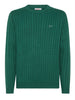 /ensun68 pullover round cable uomo k44155 verde 9807000