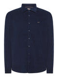 Sun68 Camicia Casual Light Corduroy Uomo S44107 - Blu