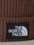 The North Face Berretto Logo Box Cuffed Unisex NF0A3FJX Smokey Brown - Marrone