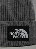 The North Face Berretto Logo Box Cuffed Unisex NF0A3FJX Mediumgryhtr - Grigio