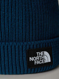 The North Face Berretto Logo Box Pom Unisex NF0A3FN3 Midnight Petrol - Blu