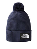 The North Face Berretto Logo Box Pom Unisex NF0A3FN3 Summit Navy - Blu