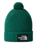 the north face berretto logo box pom unisex nf0a3fn3 evergreen verde 2754167