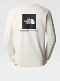 The North Face Felpa Raglan Redbox Crew Uomo NF0A4SZ9 Gardenia Bianco - Avorio