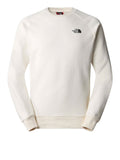 The North Face Felpa Raglan Redbox Crew Uomo NF0A4SZ9 Gardenia Bianco - Avorio