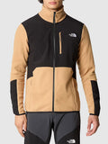 The North Face Felpa Zip Glacier Pro Uomo NF0A5IHS Burro D'arachidi/nero - Marrone