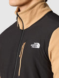 The North Face Felpa Zip Glacier Pro Uomo NF0A5IHS Burro D'arachidi/nero - Marrone