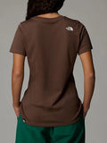 The North Face T-shirt Simple Dome Slim Donna NF0A87NH Smokey Brown - Marrone