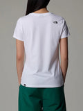 The North Face T-shirt Simple Dome Slim Donna NF0A87NH - Bianco