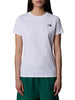 the north face t shirt simple dome slim donna nf0a87nh bianco 2477715