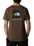 The North Face T-shirt Box Nse Uomo NF0A87NP Smokey Brown/tn - Marrone