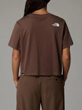 The North Face T-shirt Simple Dome Crop Donna NF0A87U4 Smokey Brown - Marrone