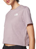 /enthe north face t shirt simple dome cropped donna nf0a87u4 purple chalk viola 438782