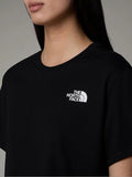 The North Face T-shirt Simple Dome Cropped Donna NF0A87U4 - Nero