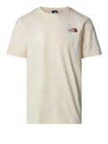 The North Face T-shirt Topographic Uomo NF0A89DQ White Dune - Bianco