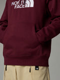 The North Face Felpa Cappuccio Drew Peak Uomo NF0A89EM - Bordeaux