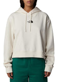 The North Face Felpa Cappuccio Crop Donna NF0A89EX White Dune - Bianco