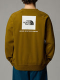 The North Face Felpa Raglan Box Nse Crew Uomo NF0A89FA Moss Green - Verde