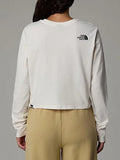 The North Face T-shirt Simple Dome Crop Donna NF0A89FK White Dune - Bianco