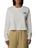 The North Face T-shirt Simple Dome Crop Donna NF0A89FK White Dune - Bianco