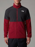 The North Face Felpa Zip Glacier Heavyweight Uomo NF0A89JG Garnet Red/asph - Rosso