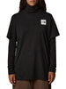 the north face t shirt relaxed fine donna nf0a8a6q nero 8128414