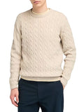 Timberland Pullover Cable Crew Neck Uomo TB0A2CEQ Angora Heather - Beige