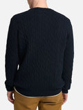 Timberland Pullover Cable Crew Neck Uomo TB0A2CEQ Dark Sapphire/dark Denim - Blu